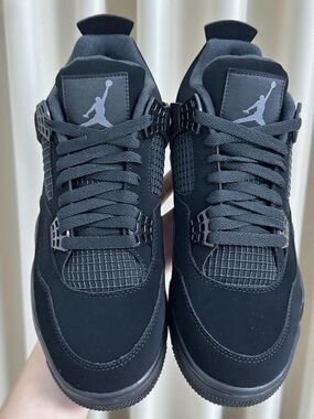Jordan Retro 4 ‘Black Cat ‘ Men's Black Athletic Sneakers